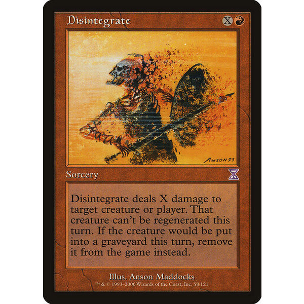 Magic: The Gathering Disintegrate (058) Lightly Played