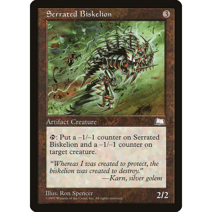 Magic: The Gathering Serrated Biskelion (156) Lightly Played