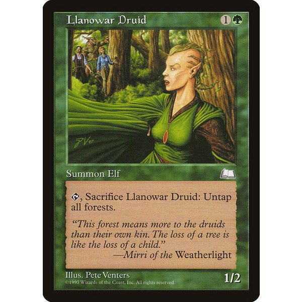 Magic: The Gathering Llanowar Druid (133) Lightly Played