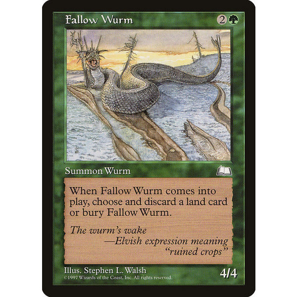 Magic: The Gathering Fallow Wurm (126) Lightly Played