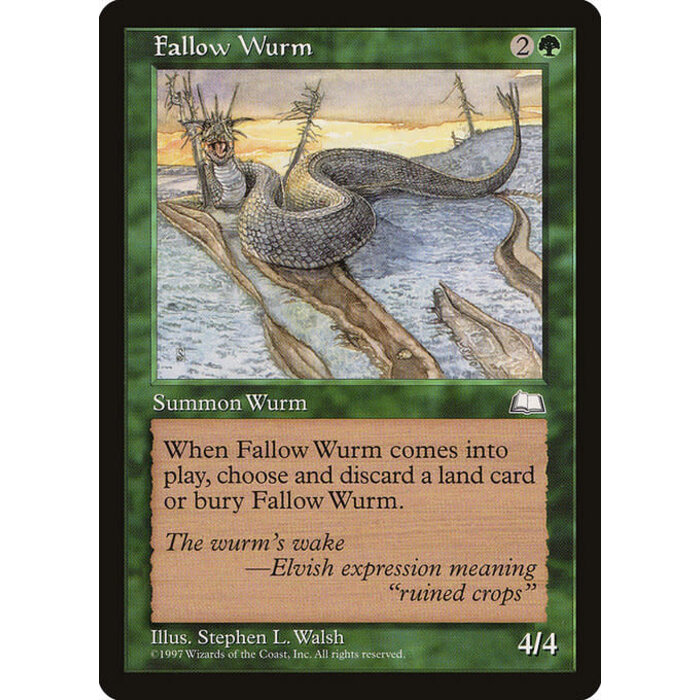 Magic: The Gathering Fallow Wurm (126) Lightly Played
