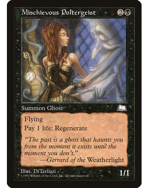 Magic: The Gathering Mischievous Poltergeist (074) Lightly Played