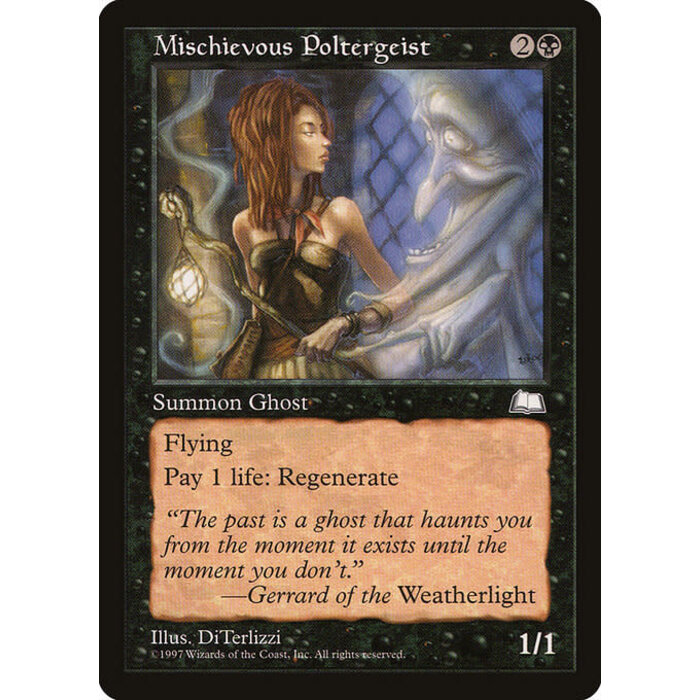 Magic: The Gathering Mischievous Poltergeist (074) Lightly Played