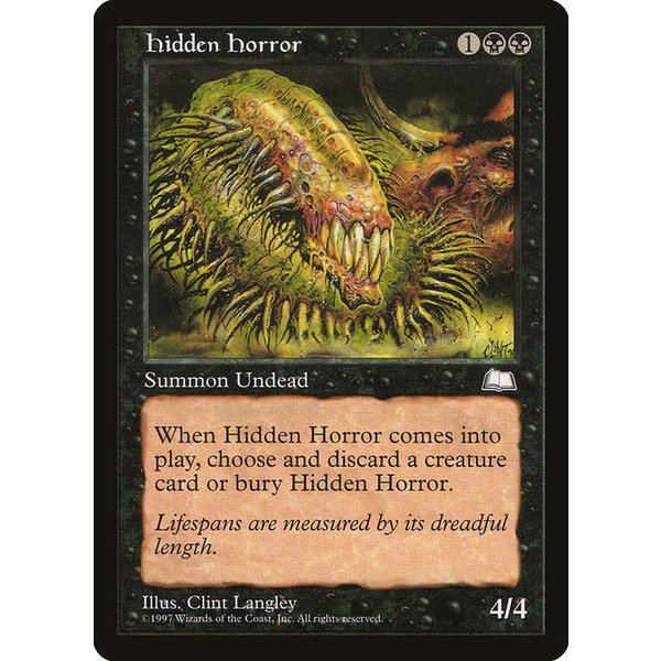 Magic: The Gathering Hidden Horror (072) Lightly Played