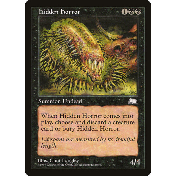 Magic: The Gathering Hidden Horror (072) Lightly Played