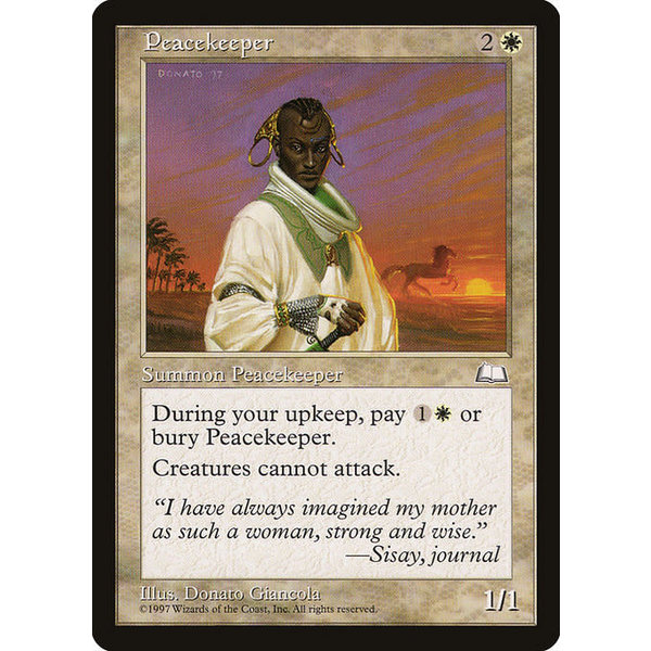 Magic: The Gathering Peacekeeper (022) Heavily Played