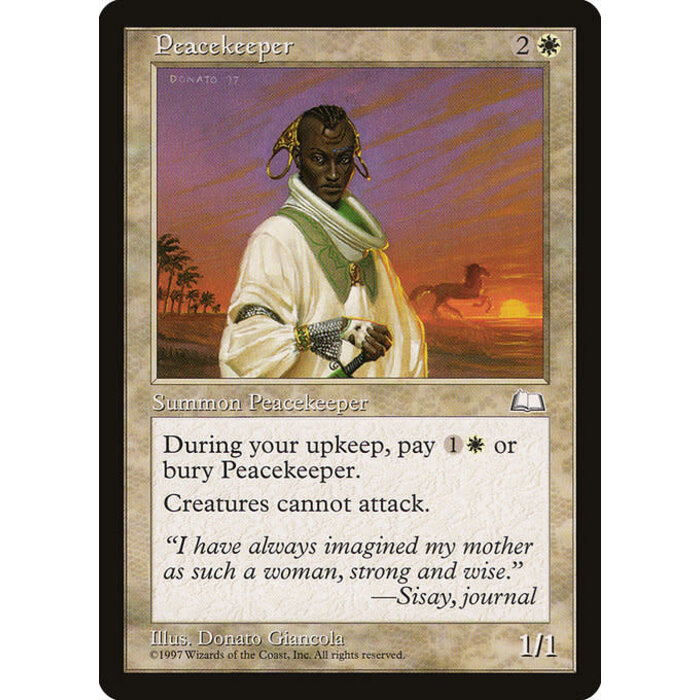 Magic: The Gathering Peacekeeper (022) Heavily Played