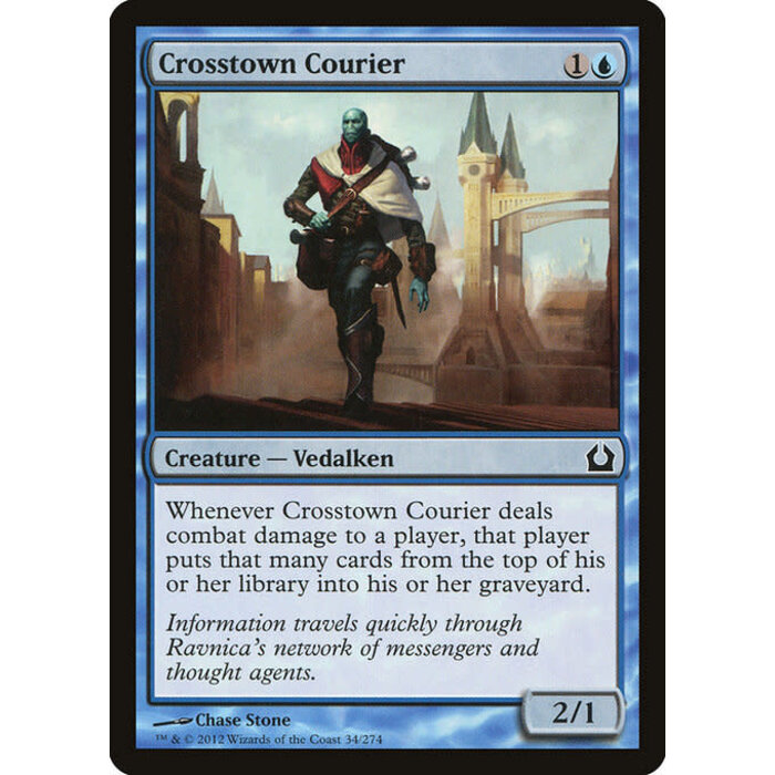 Magic: The Gathering Crosstown Courier (034) Moderately Played