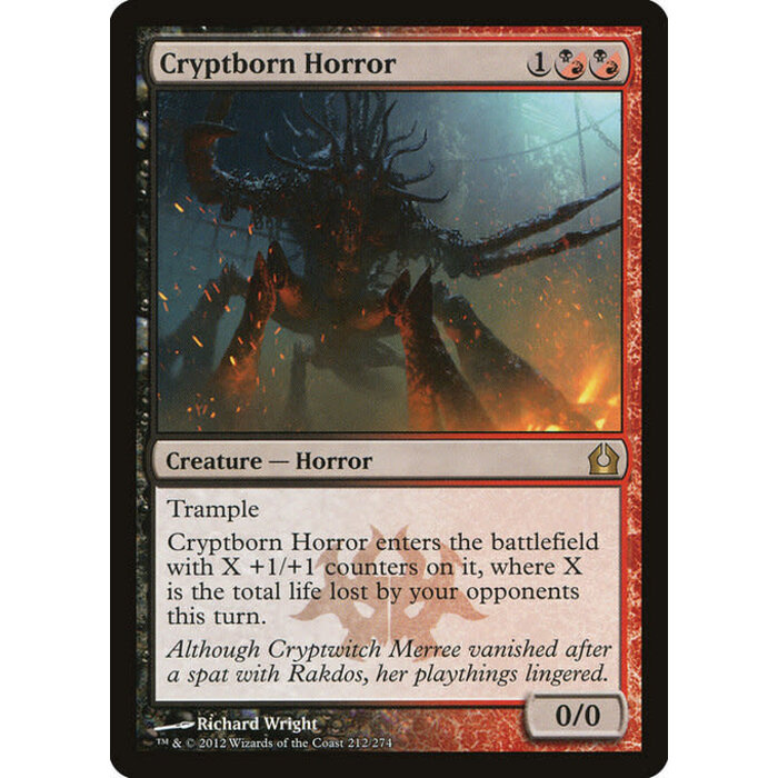 Magic: The Gathering Cryptborn Horror (212) Moderately Played