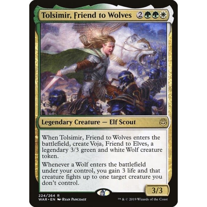 Magic: The Gathering Tolsimir, Friend to Wolves (224) Lightly Played
