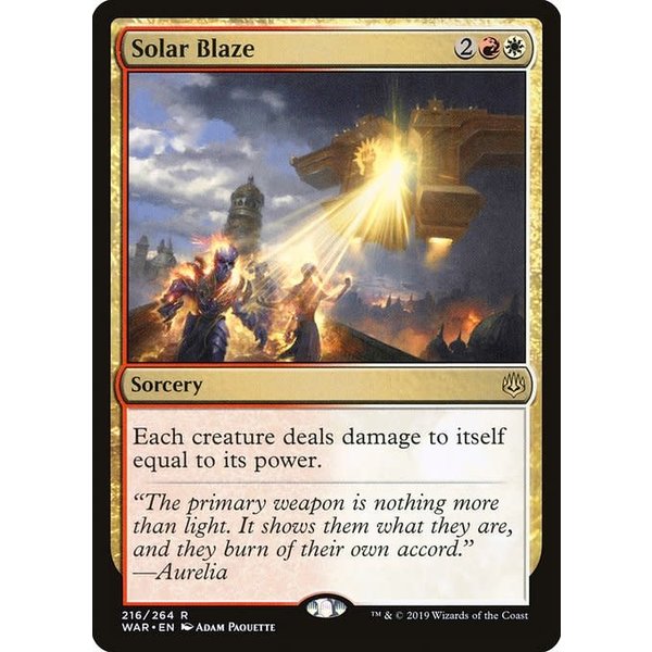 Magic: The Gathering Solar Blaze (216) Lightly Played