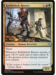 Magic: The Gathering Rubblebelt Rioters (215) Lightly Played