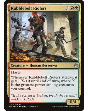 Magic: The Gathering Rubblebelt Rioters (215) Lightly Played