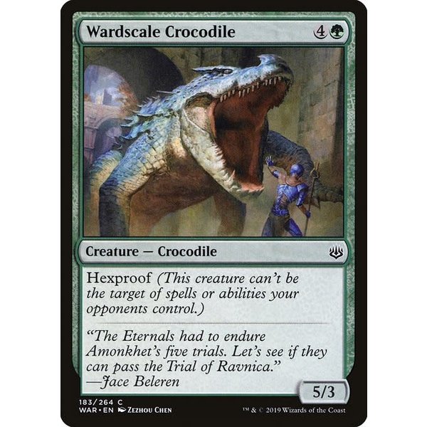 Magic: The Gathering Wardscale Crocodile (183) Lightly Played