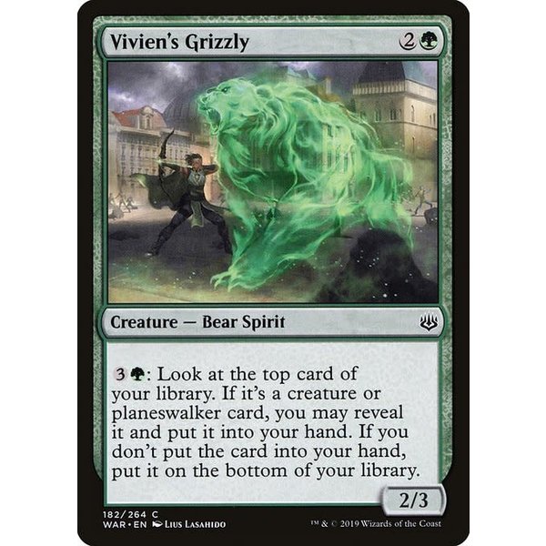 Magic: The Gathering Vivien's Grizzly (182) Lightly Played