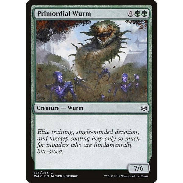 Magic: The Gathering Primordial Wurm (174) Lightly Played