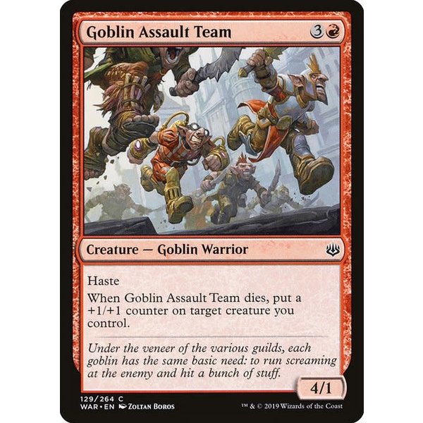 Magic: The Gathering Goblin Assault Team (129) Near Mint