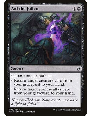 Magic: The Gathering Aid the Fallen (076) Heavily Played