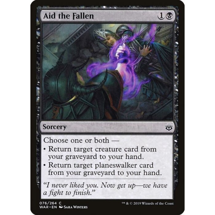 Magic: The Gathering Aid the Fallen (076) Lightly Played