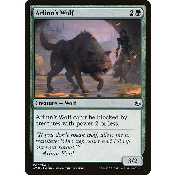 Magic: The Gathering Arlinn's Wolf (151) Lightly Played