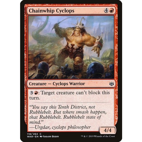 Magic: The Gathering Chainwhip Cyclops (118) Lightly Played