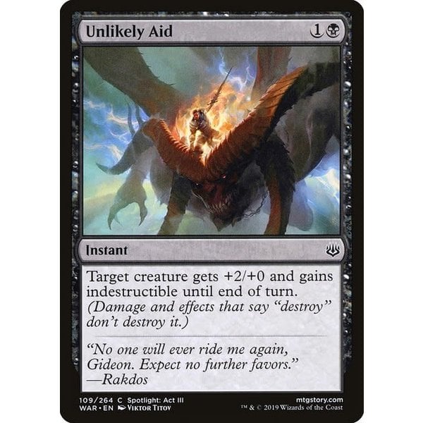 Magic: The Gathering Unlikely Aid (109) Lightly Played