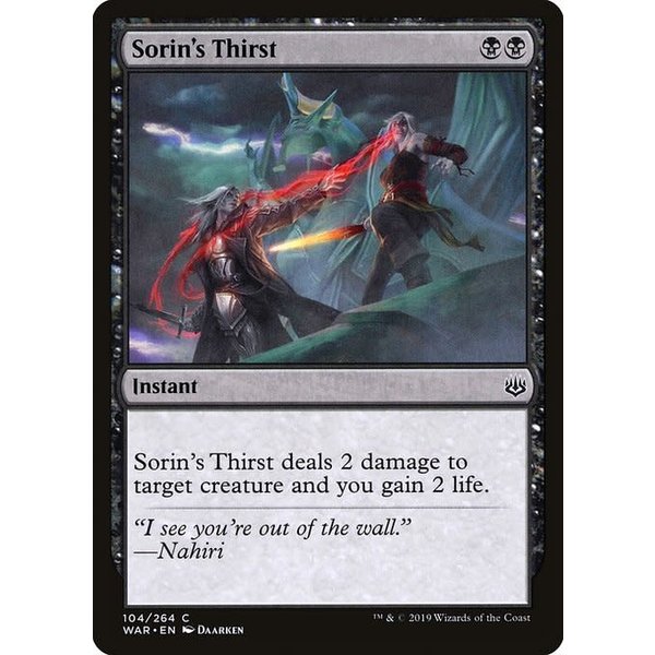 Magic: The Gathering Sorin's Thirst (104) Lightly Played