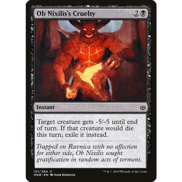 Magic: The Gathering Ob Nixilis's Cruelty (101) Lightly Played