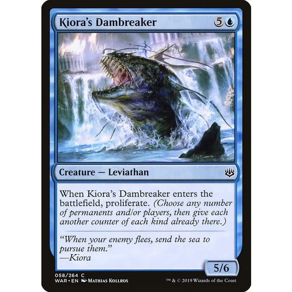 Magic: The Gathering Kiora's Dambreaker (058) Lightly Played