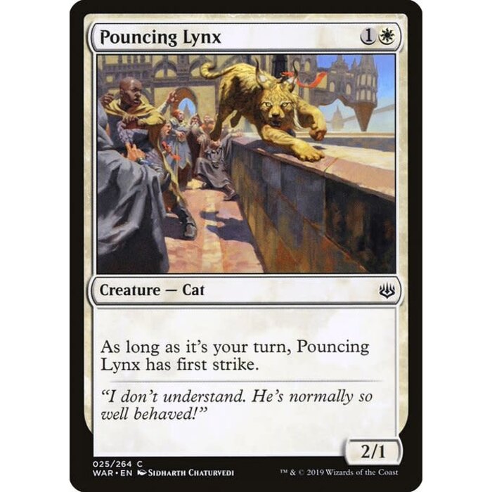 Magic: The Gathering Pouncing Lynx (025) Near Mint