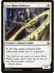 Magic: The Gathering Law-Rune Enforcer (020) Lightly Played