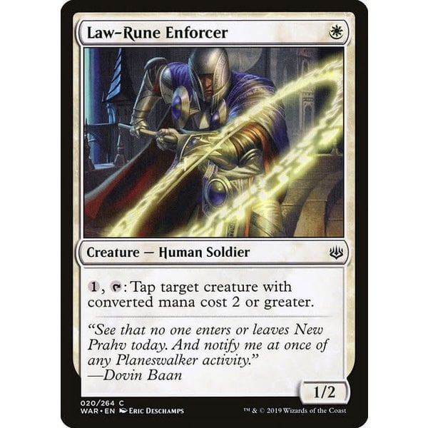 Magic: The Gathering Law-Rune Enforcer (020) Lightly Played