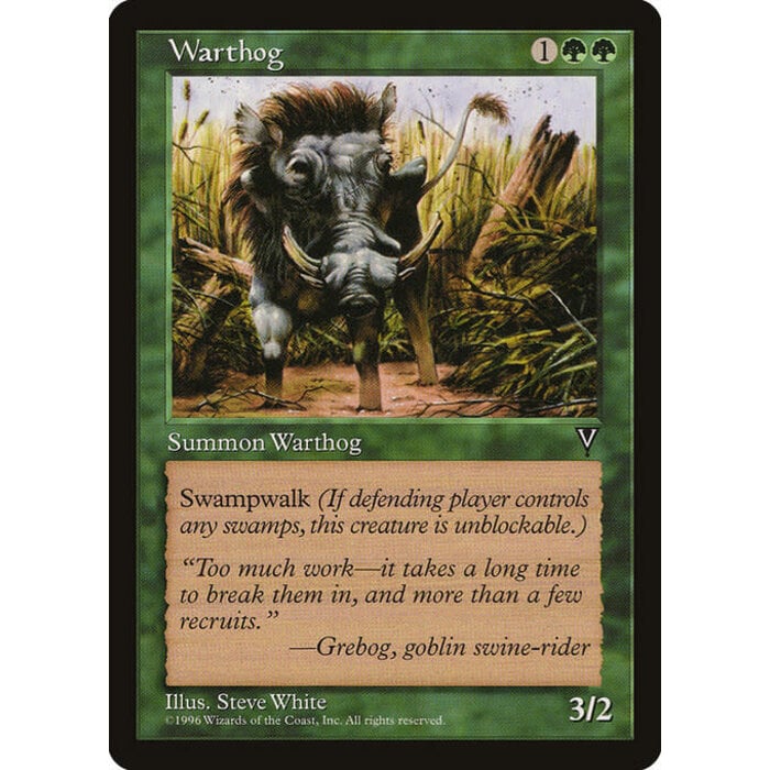 Magic: The Gathering Warthog (124) Lightly Played