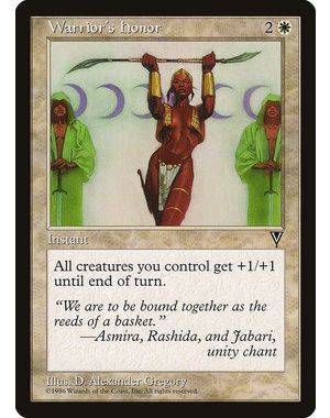 Magic: The Gathering Warrior's Honor (024) Lightly Played