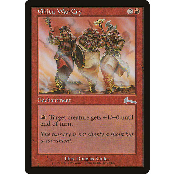 Magic: The Gathering Ghitu War Cry (078) Lightly Played