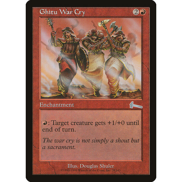 Magic: The Gathering Ghitu War Cry (078) Lightly Played