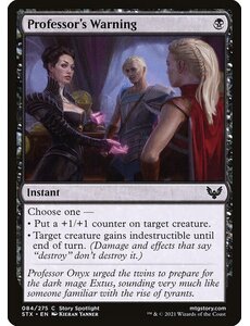 Magic: The Gathering Professor's Warning (084) Near Mint