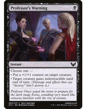 Magic: The Gathering Professor's Warning (084) Near Mint
