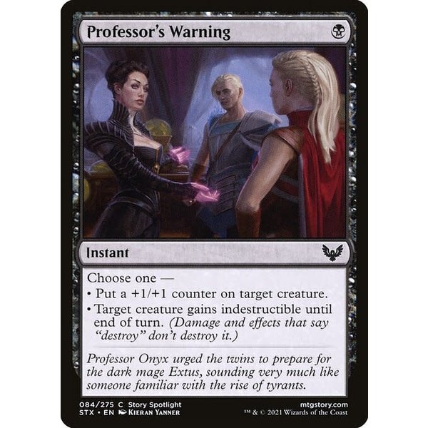 Magic: The Gathering Professor's Warning (084) Near Mint