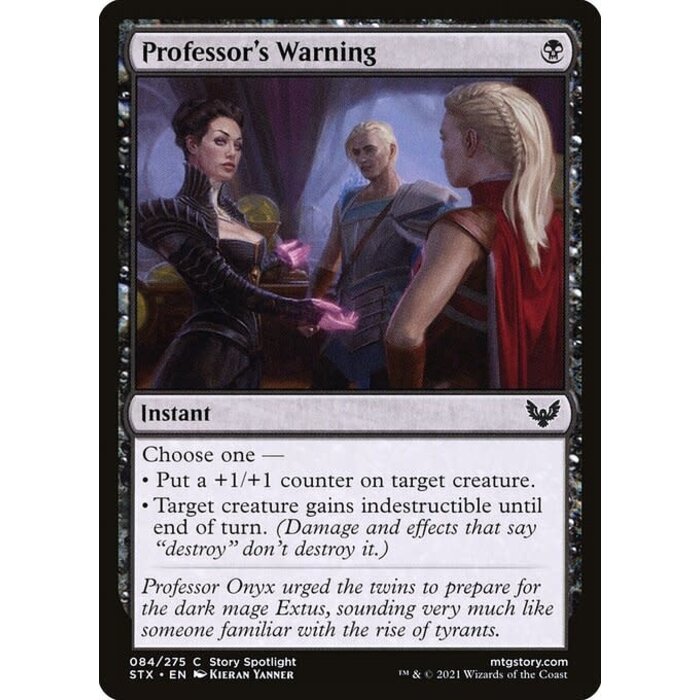 Magic: The Gathering Professor's Warning (084) Near Mint