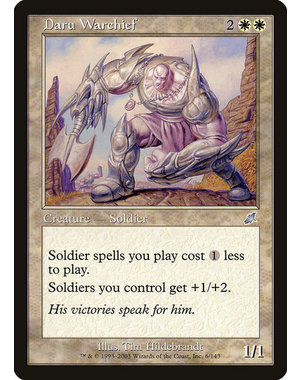 Magic: The Gathering Daru Warchief (006) Moderately Played