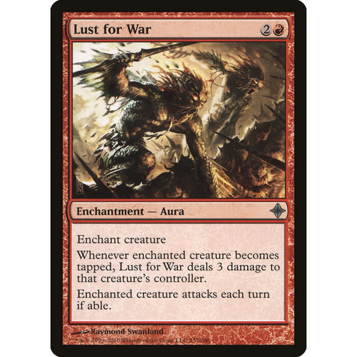 Magic: The Gathering Lust for War (157) Moderately Played