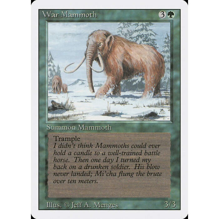 Magic: The Gathering War Mammoth (228) Lightly Played