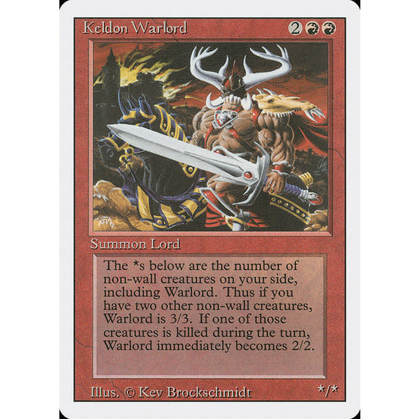Magic: The Gathering Keldon Warlord (160) Lightly Played