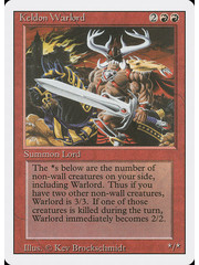 Magic: The Gathering Keldon Warlord (160) Moderately Played
