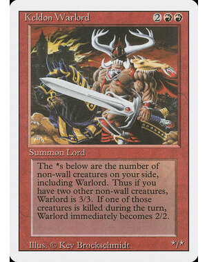 Magic: The Gathering Keldon Warlord (160) Moderately Played