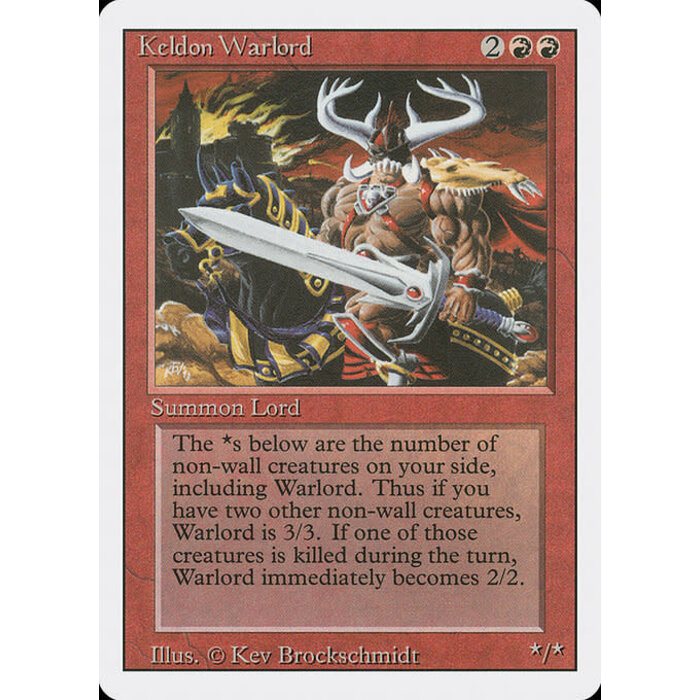 Magic: The Gathering Keldon Warlord (160) Moderately Played