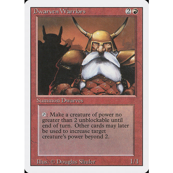 Magic: The Gathering Dwarven Warriors (144) Moderately Played