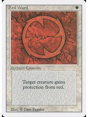 Magic: The Gathering Red Ward (033) Lightly Played