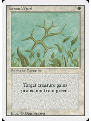 Magic: The Gathering Green Ward (020) Moderately Played